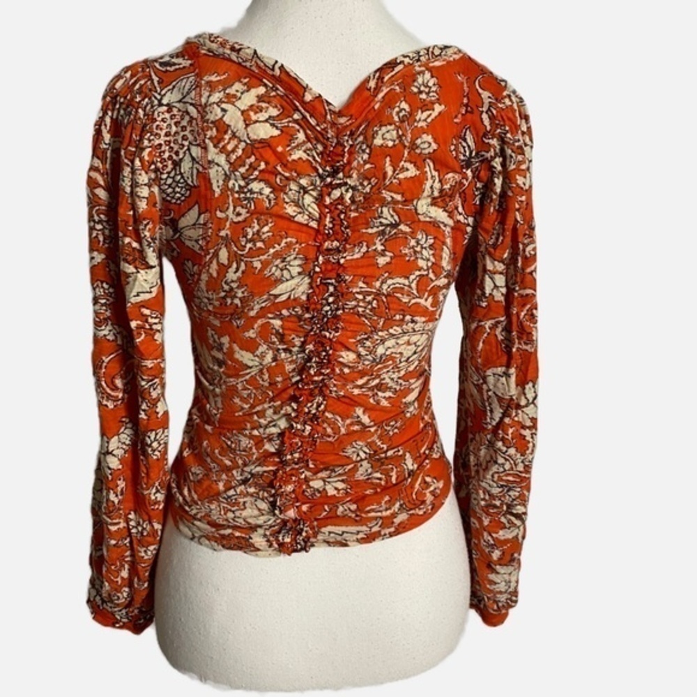 Free People Say The Word‎ Top / Ruby Red Combo Cropped Top - Picture 2 of 15